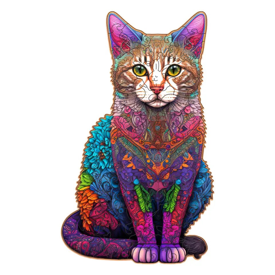 Holzpuzzle FLOWER KATZE