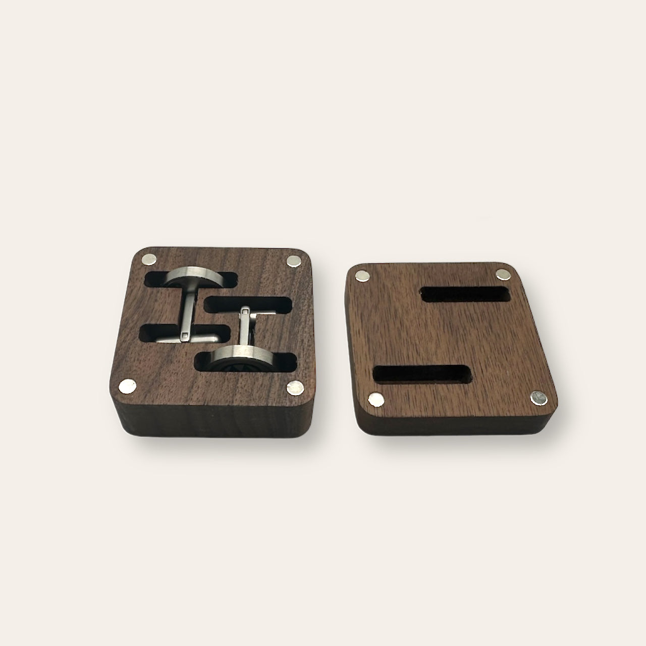 Holzbox für Manschettenknöpfe im Typewriter Design