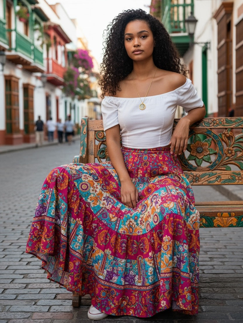 Große Medaillonkette mit deiner Lieblingstadt aus original Landkarte im Typewriter Gold Design