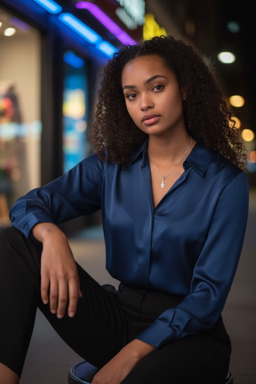 Kleiner Anhänger Violinschlüssel aus Edelstahl