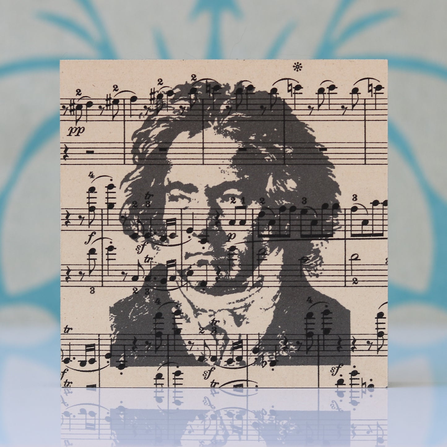 Vintage Bild Beethoven Historisches Notenpapier.