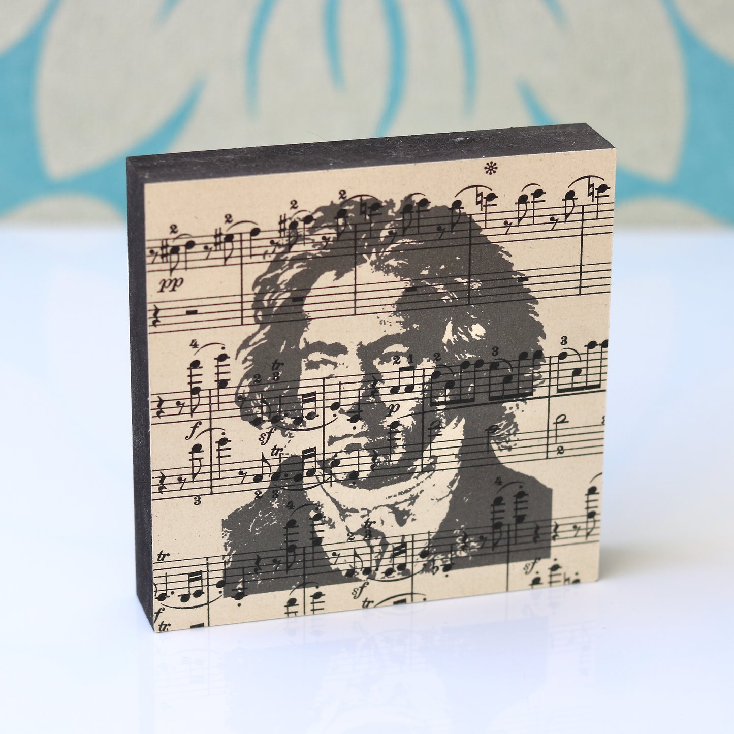 Vintage Bild Beethoven Historisches Notenpapier.